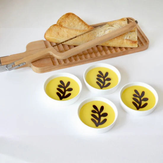 JF4010 Olive Oil & Balsamic Set of 4 Dipping Plates