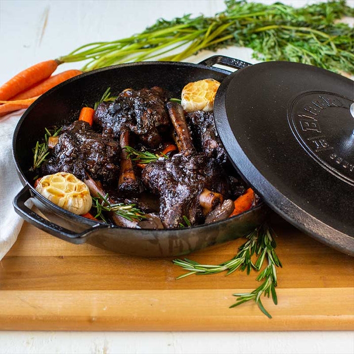 BL17BR Blacklock Braiser w/Lid 4qt