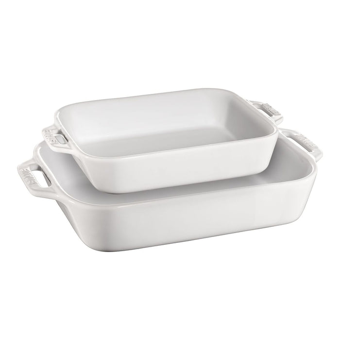 4008-636 Staub 2pc Ovenware White
