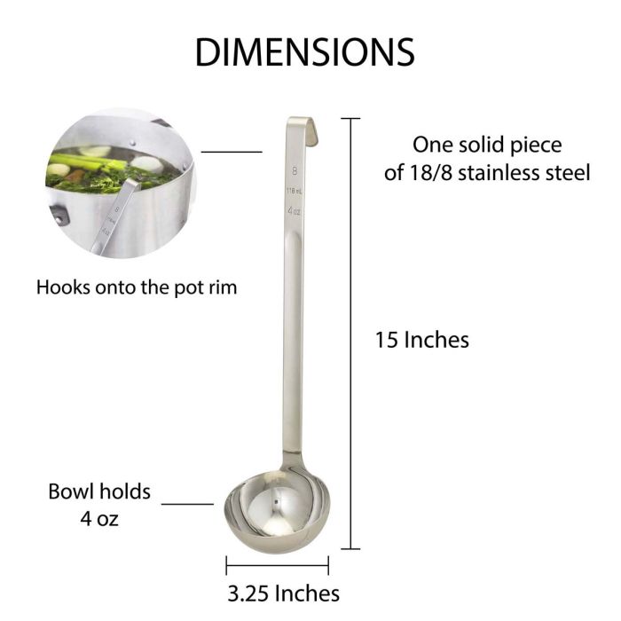 46004 LADLE SS 4OZ
