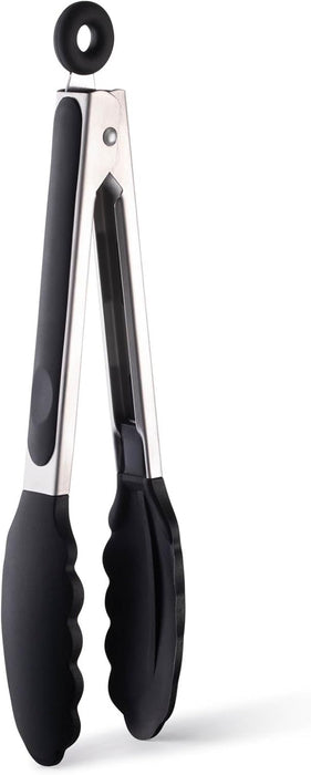 38011 9" Silicone Tongs