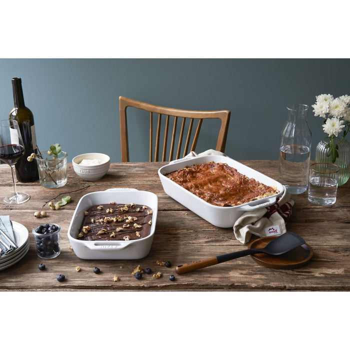 4008-636 Staub 2pc Ovenware White