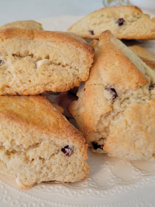 RWCS Raspberry White Chocolate Scone