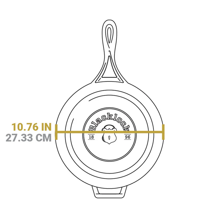 BL49SK Blacklock 49 Deep Skillet w/Lid